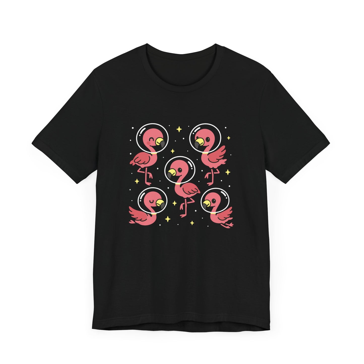 Flamingos In Space T-Shirt