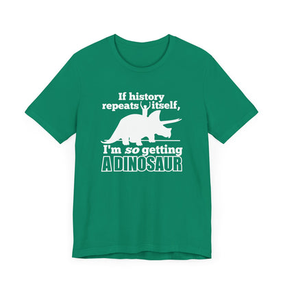 Getting A Dinosaur T-Shirt