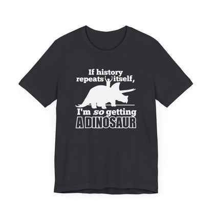 Getting A Dinosaur T-Shirt